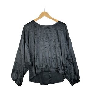 Fate‎ Long Sleeve Blouse size Large Black
